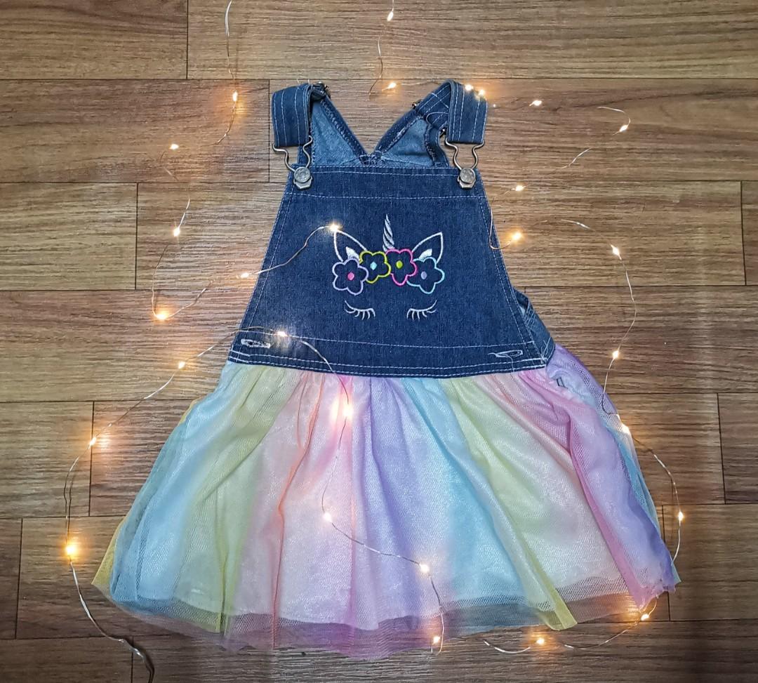 Rainbow Unicorn Tutu Jumper Dress Babies Kids Babies Kids