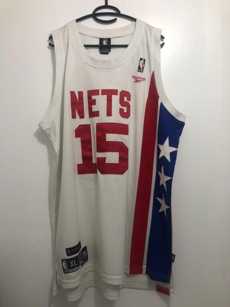 Reebok Throwback New Jersey Nets 15 Vince Carter Men s