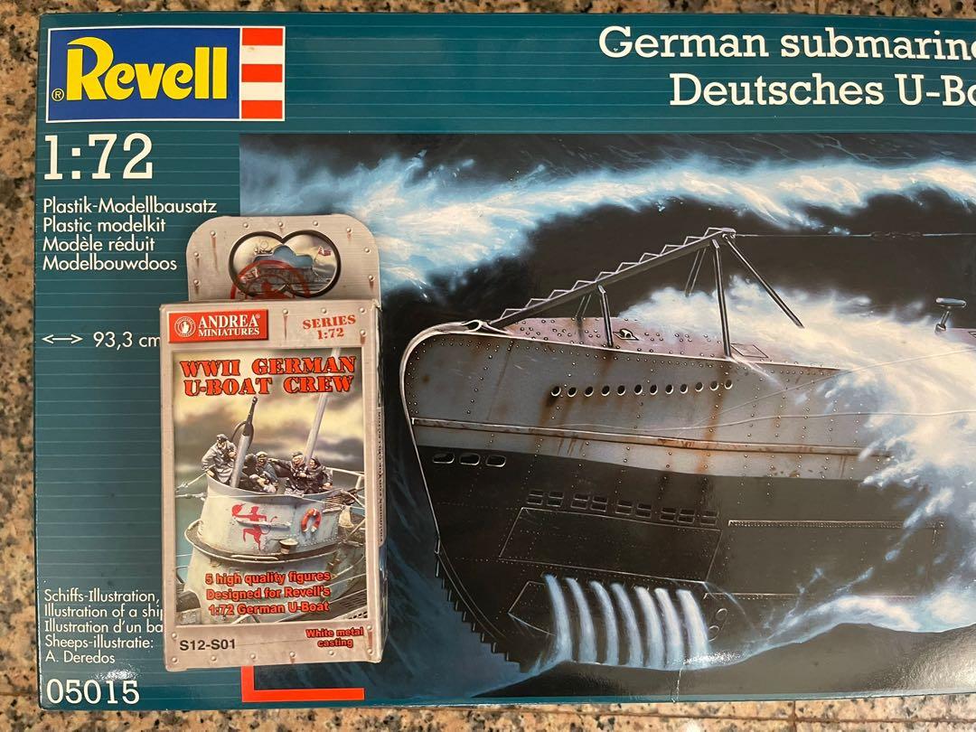 Rare - Revell 1/72 German Submarine Deutsches U-Boot VII C 