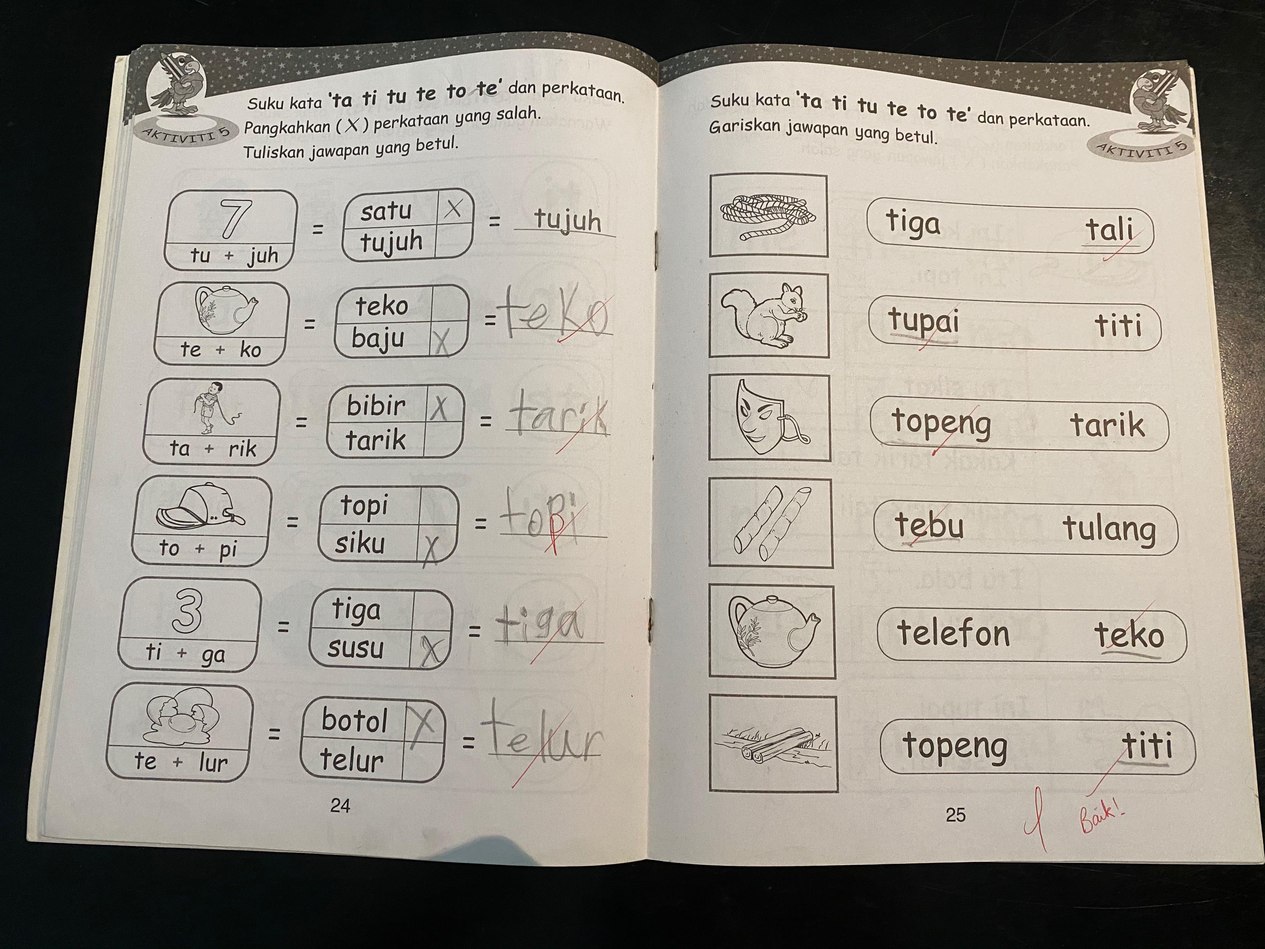 Set Of 3 English To Malay Books Books Stationery Children S Books On Carousell