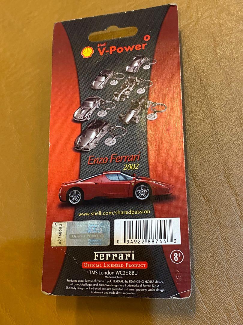 Shell V Power Ferrari Key Chain Collectibles (Category: Vehicle & Diecast Models) located in Valenzuela. Submitted by edpablo123 (Listing ID 1108806885, Image 3). Description: Shell V Power Ferrari Key Chain Collectibles * New and sealed. Buy all three (3) for Php1,350. Buy 1 only for Php500. each. Keychain #1 - Enzo Ferrari (2002) Keychain #2 - Ferrari 156 F1 (1961) Keychain #3 - Ferrari 250 GTO (1962).