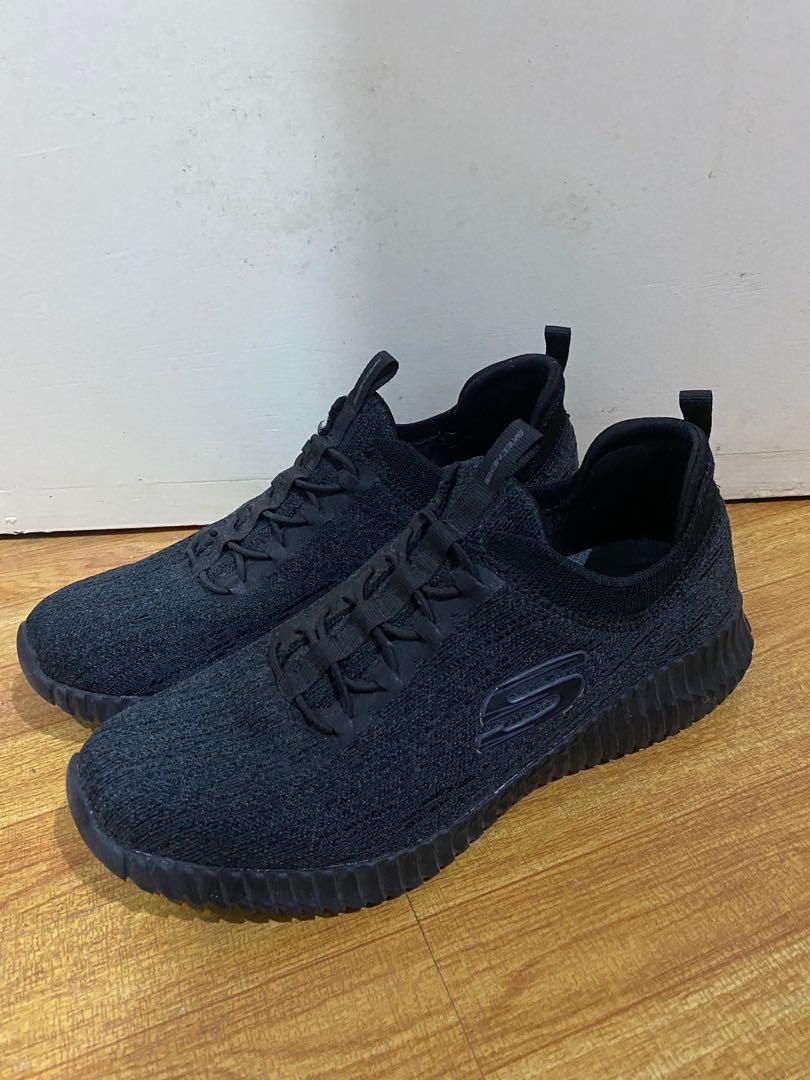 Skechers black shop rubber shoes