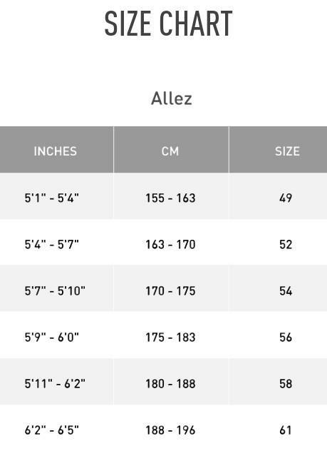 Specialized allez sprint sizing sales