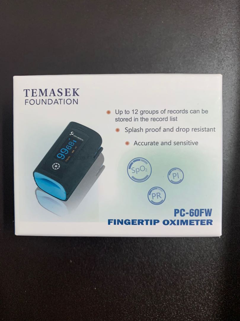 Temasek foundation oximeter, Health & Nutrition, Health Monitors