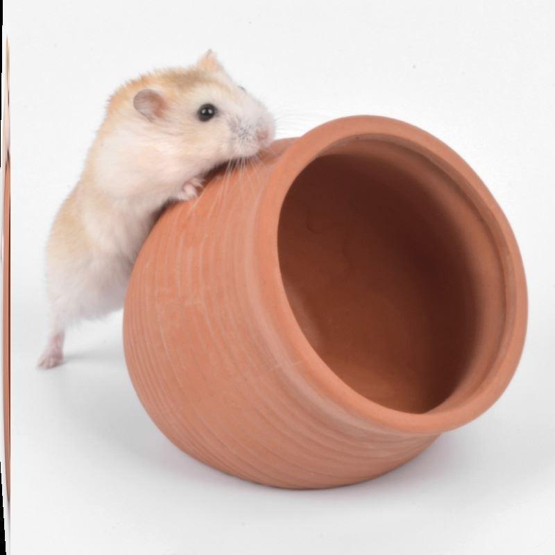Terracotta Flower Pot Hideout Ceramic Cooling for Summer for Small Animals  Hamsters Gerbil Mice Degu Reptile House Hide Home Syrian Dwarf -   Finland