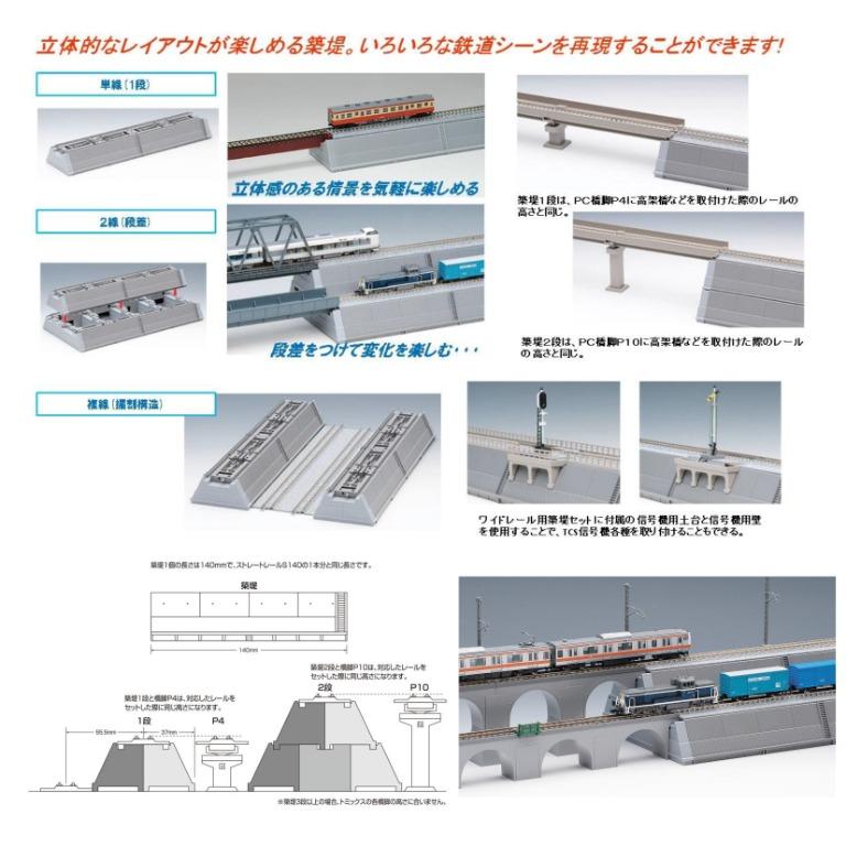 TOMIX 3228 ワイドレール用築堤セット　3セット ワイドレール用築堤セット｜製品情報｜製品検索｜鉄道模型