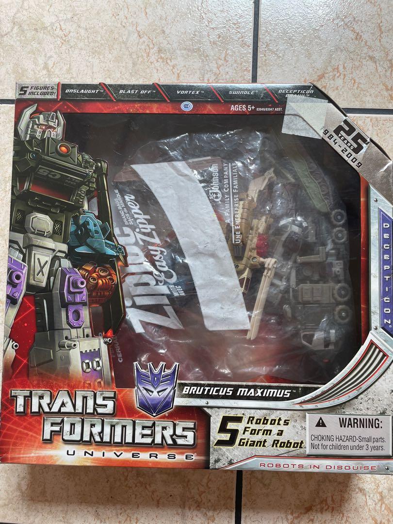 Transformers Bruticus Maximus (Category: Action & Battle Toys) located in Quezon City. Submitted by rickbrick (Listing ID 1108713794, Image 1). Description: - opened but never played with - missing ONE attachment of vortex - can send photos of actual transformers .