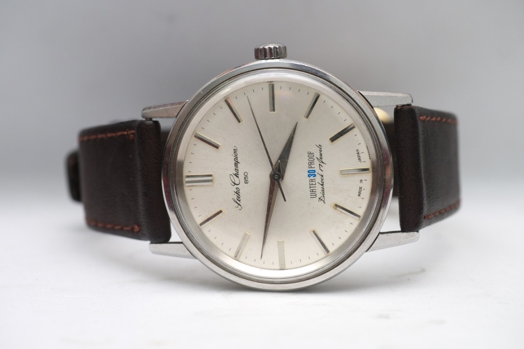 Used 1964s Seiko Mechanical Watch Seiko Champion 850 Water 30 Proof, 17  Jewels. Just service. Ultra rare model., Men's Fashion, Watches &  Accessories, Watches on Carousell