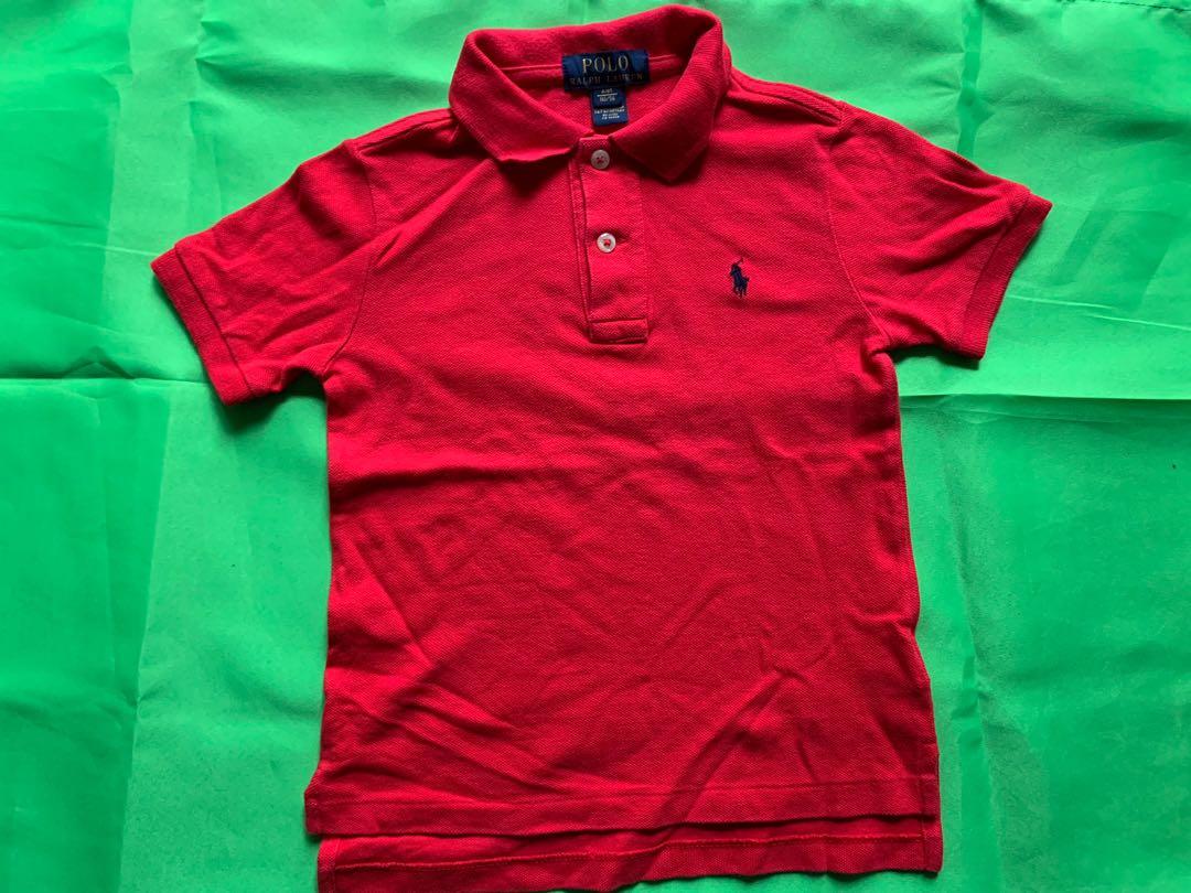 Used Red Polo by Ralph Lauren Polo Shirt For Kids (Size 4T), Men's Fashion,  Tops & Sets, Tshirts & Polo Shirts on Carousell