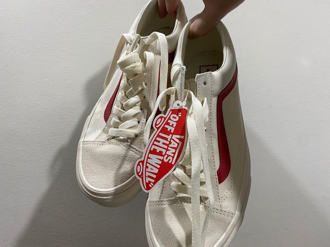 Vans Style 36 Marshmallow (Racing Red), Men's Fashion, Footwear, Sneakers  on Carousell