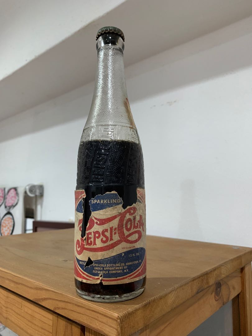 Vintage Paper Label Pepsi Bottle, Hobbies & Toys ...