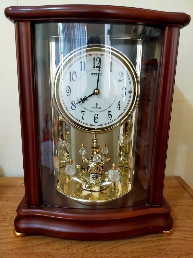 Vintage Seiko Premium Table and Mantel Pendulum Clock Japan, Furniture &  Home Living, Home Decor, Clocks on Carousell