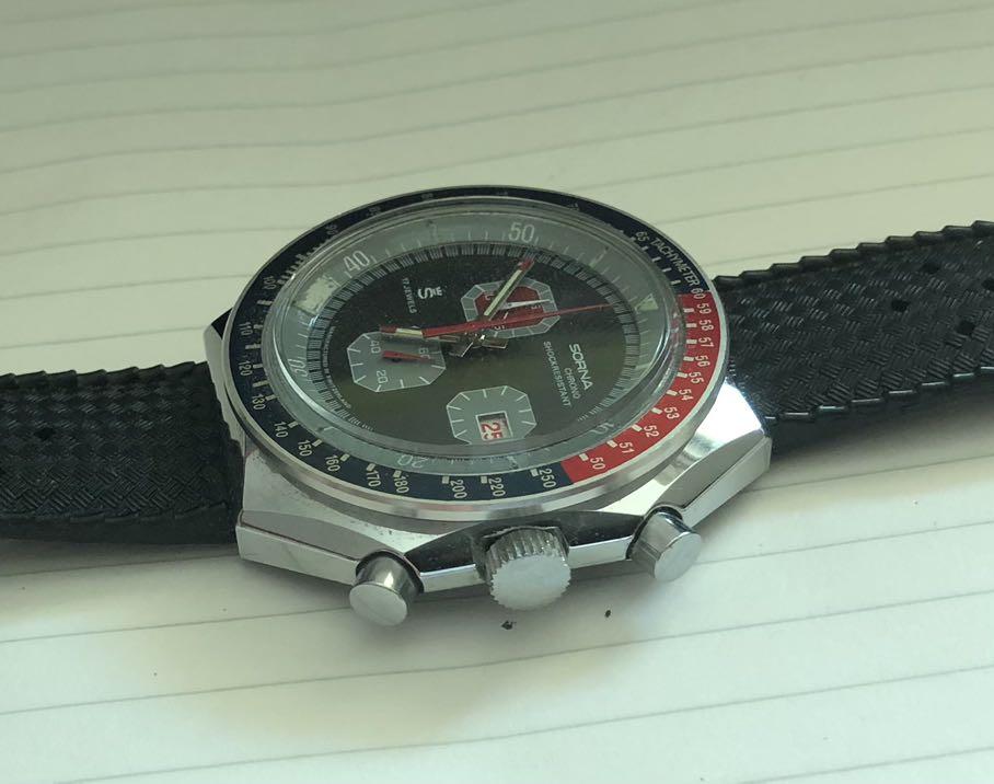 70's Sorna Chronograph Manual Wind excellent condition, Men's