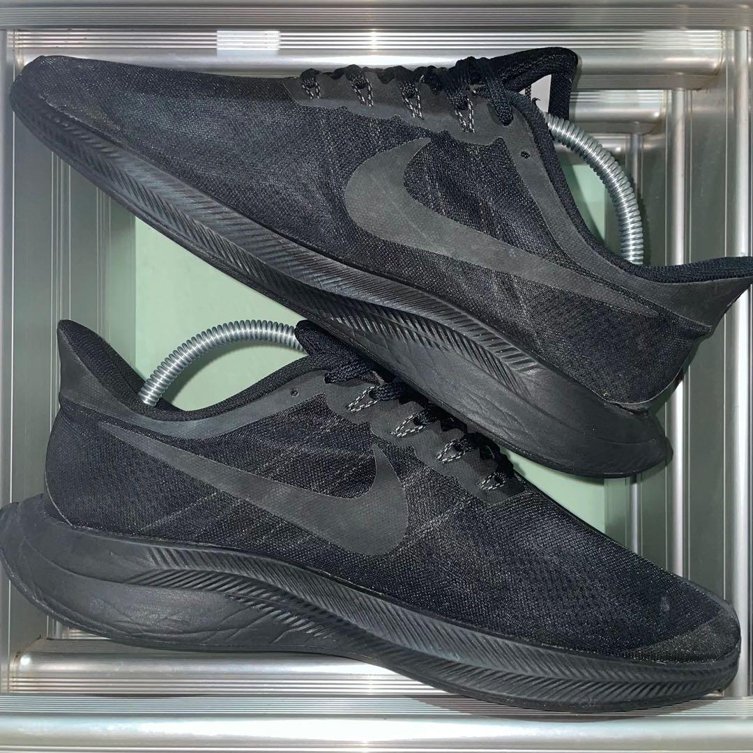 7.5UK Nike Zoom Pegasus 35 Turbo Triple Black Men s Fashion