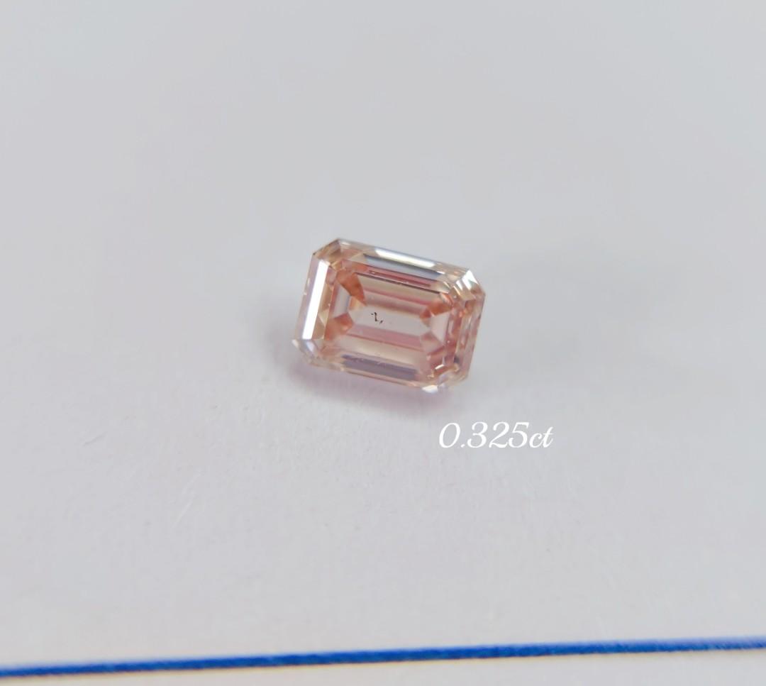 FANCY INTENSE YELLOW ORANGE 0.325ct 痒く RD