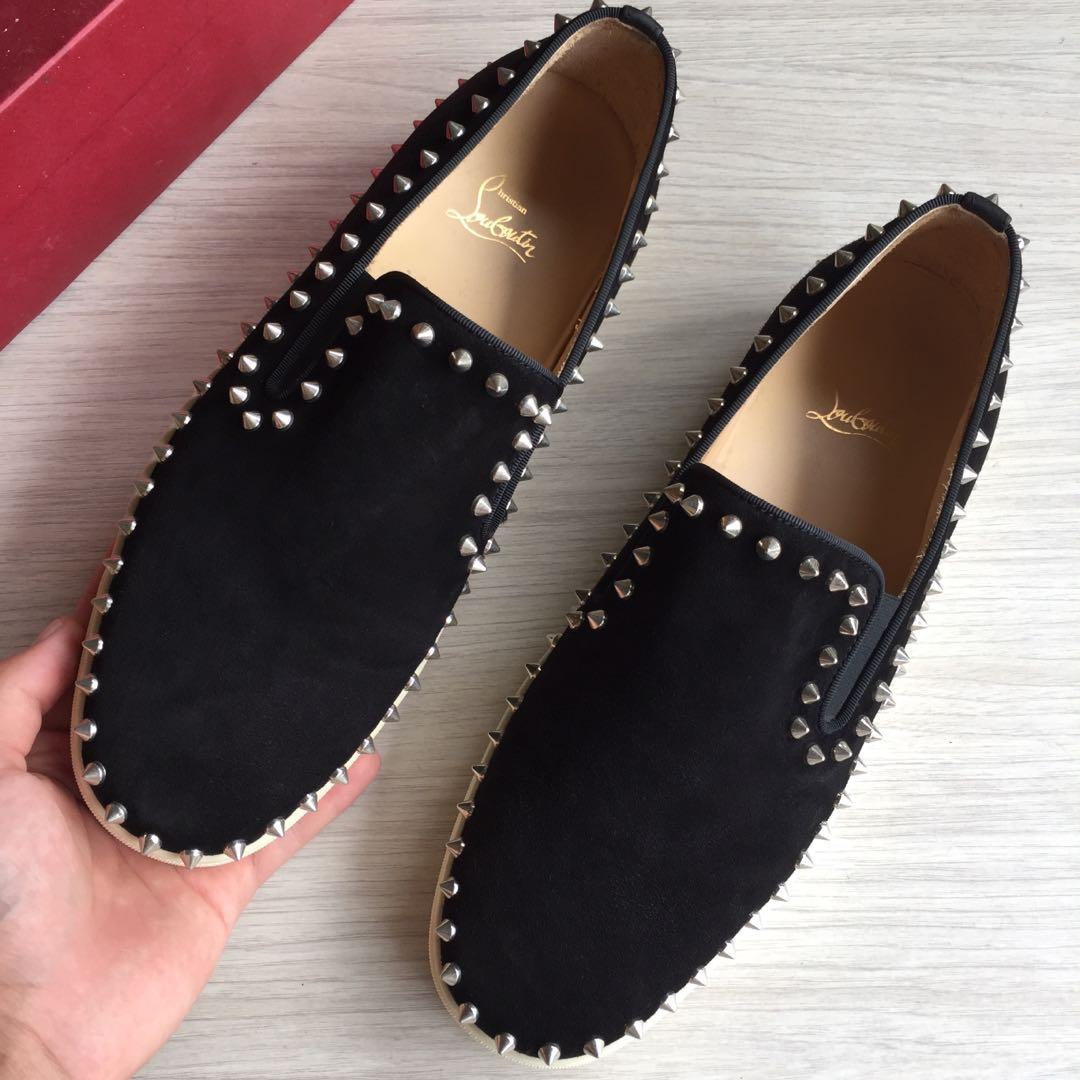 Christian Louboutin Pik Boat Men's Flat In Night   ModeSens