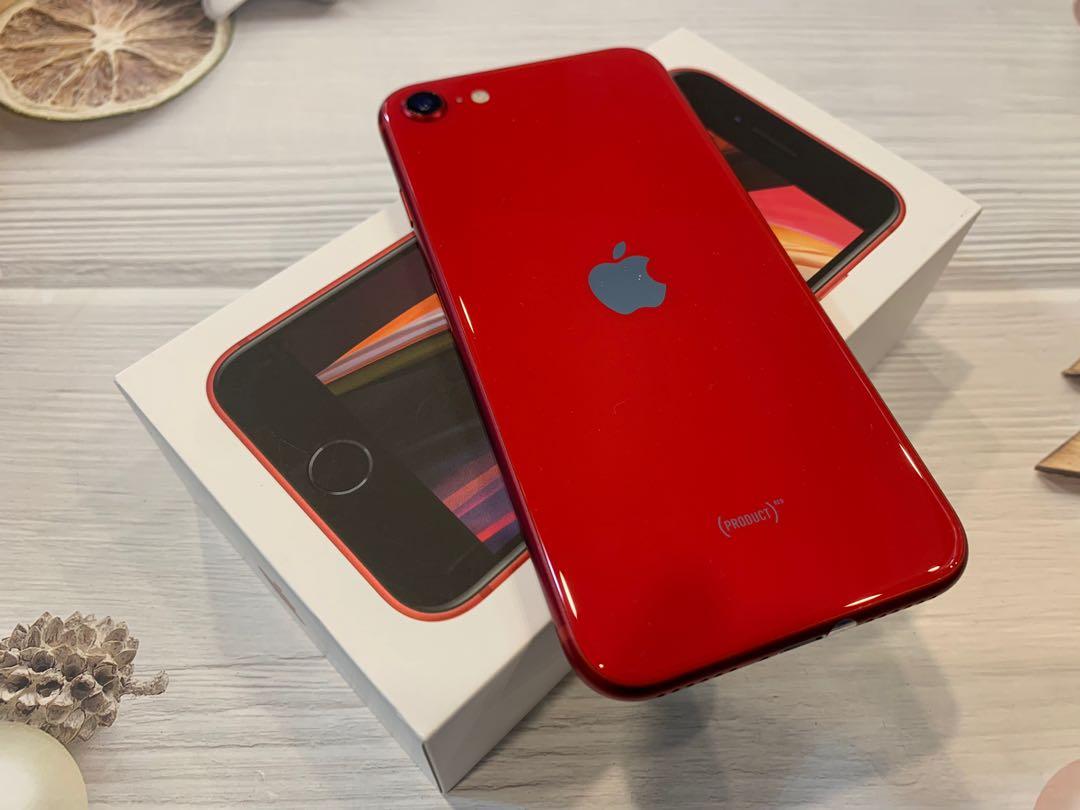 📌拆封新品 IPhone Se 2020 128G 紅📌, 手機平板, 蘋果Apple在旋轉拍賣