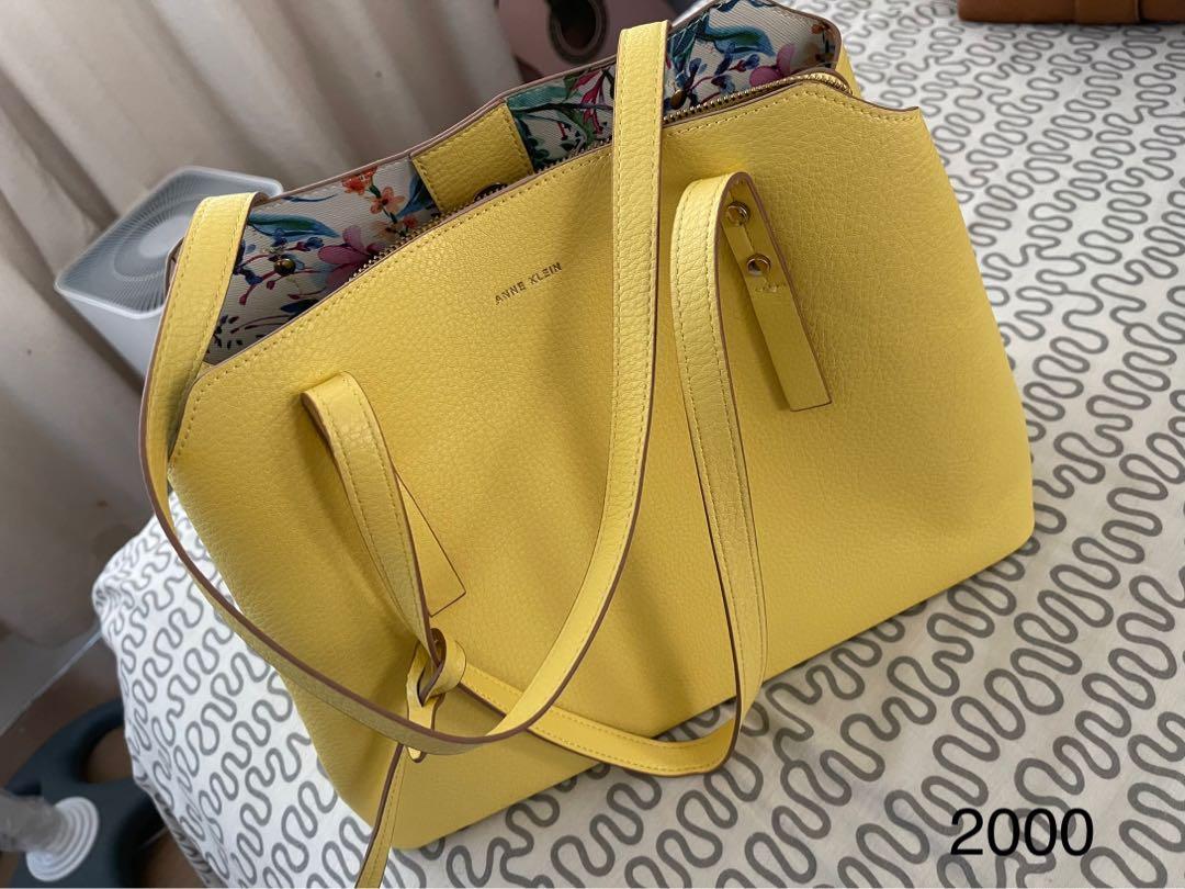 Anne klein yellow purse clearance