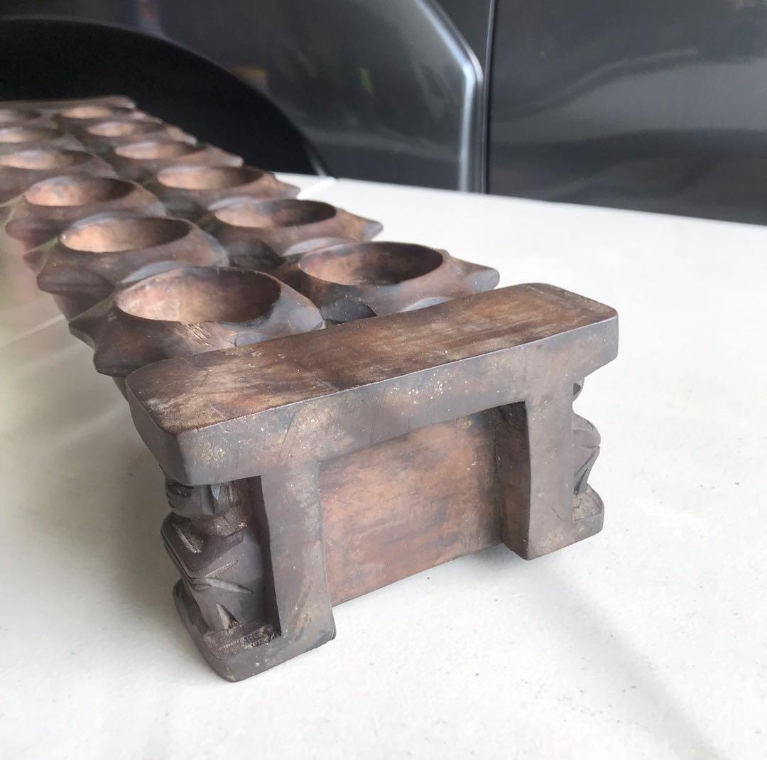 vintage 54 cm Philippine Tribal Ifugao Wood Hand Made Craft Sculpture with Bulul, Furniture