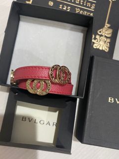 Authentic Bvlgari Leather Bracelet