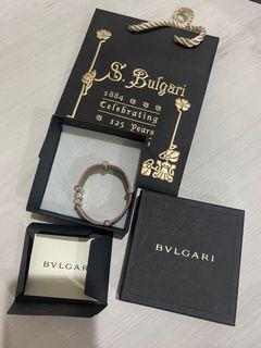 Authentic Bvlgari leather bracelet
