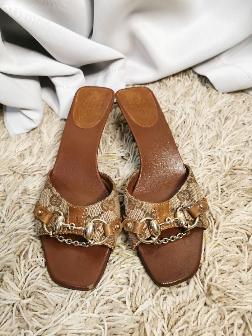 Gucci monogram sandals top