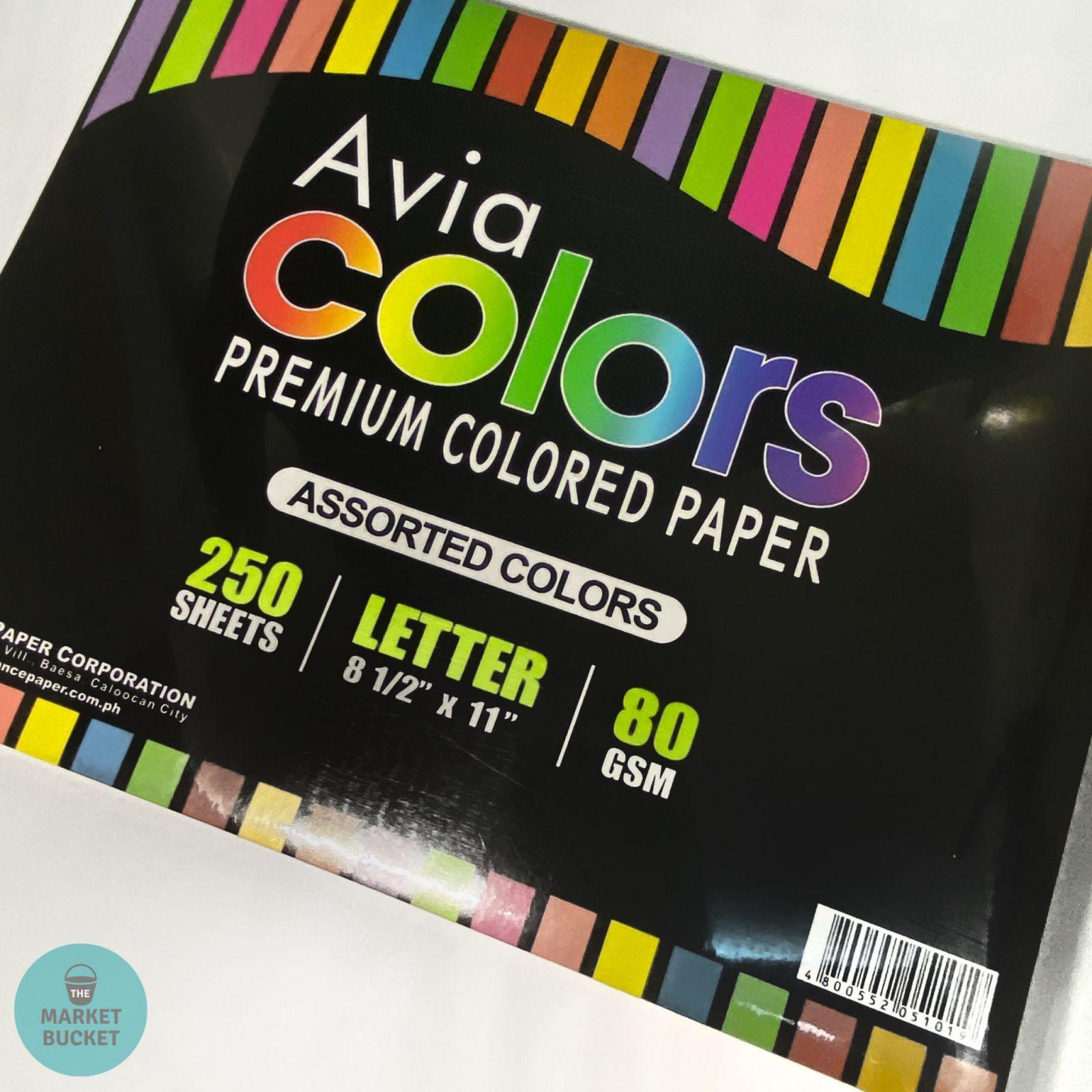 Avia Colors Premium Colored Paper Assorted, Hobbies & Toys, Stationary &  Craft, Craft Supplies & Tools on Carousell