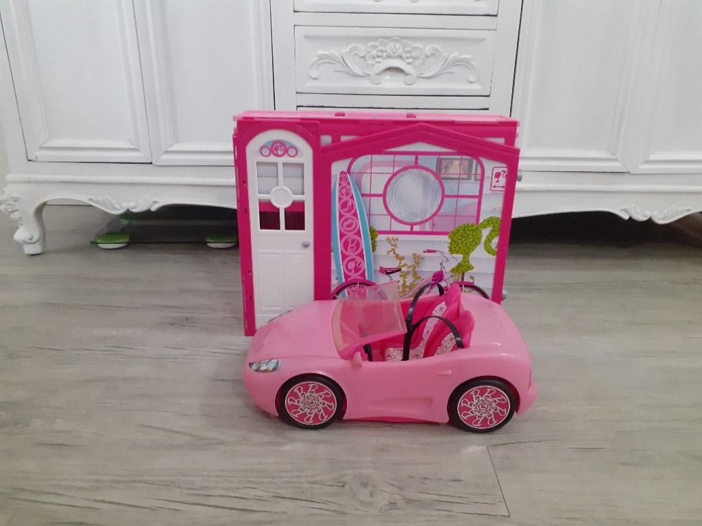 Barbie Doll House & Car Package, Hobbies & Toys, Toys & Games on Carousell