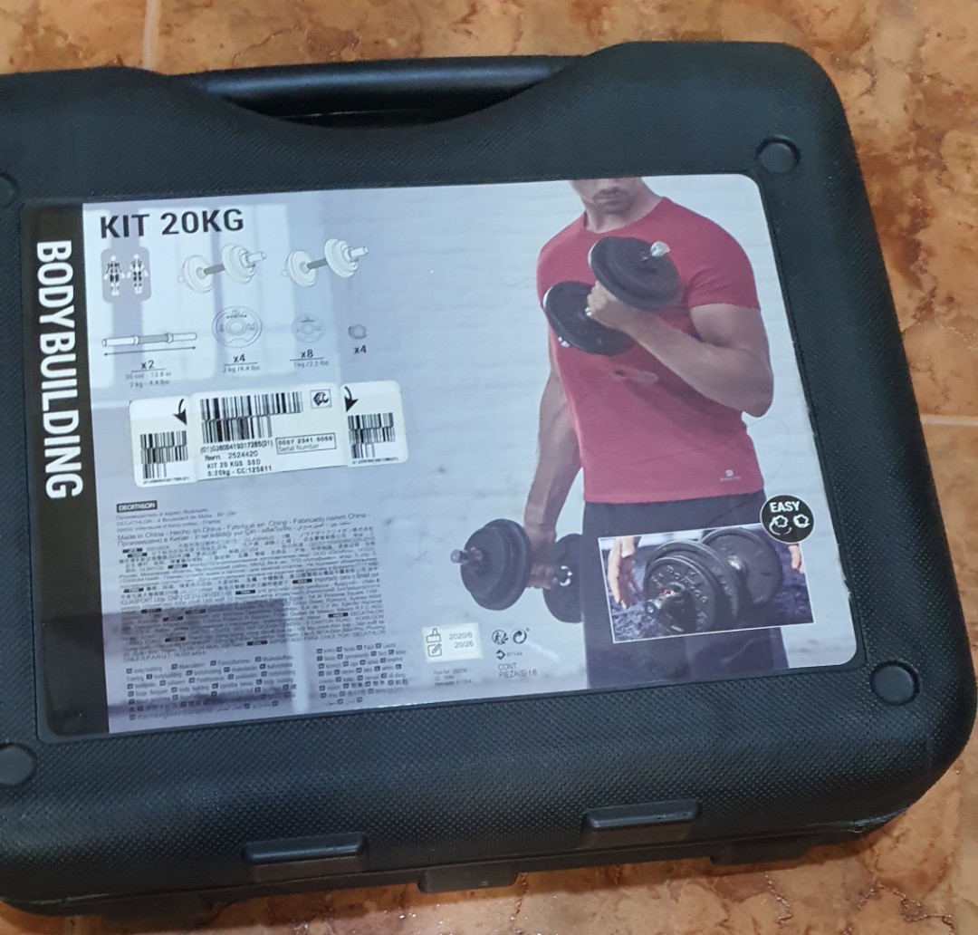 Body Building Kit 20Kg, Sports Equipment, Exercise & Fitness, Weights