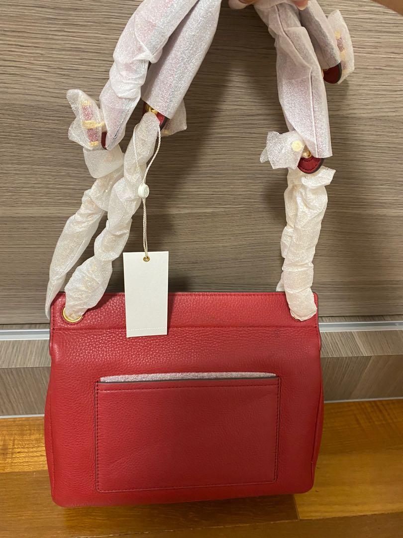 Brand New Tory Burch Chelsea Flap Convertible Shoulder Red Bag
