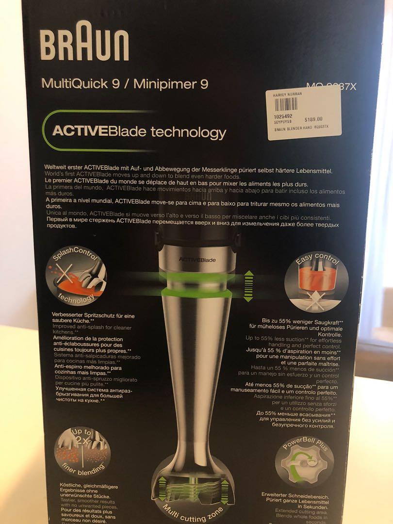 Braun Multiquick 9 MQ9037X 1000W Hand Blender, TV & Home Appliances