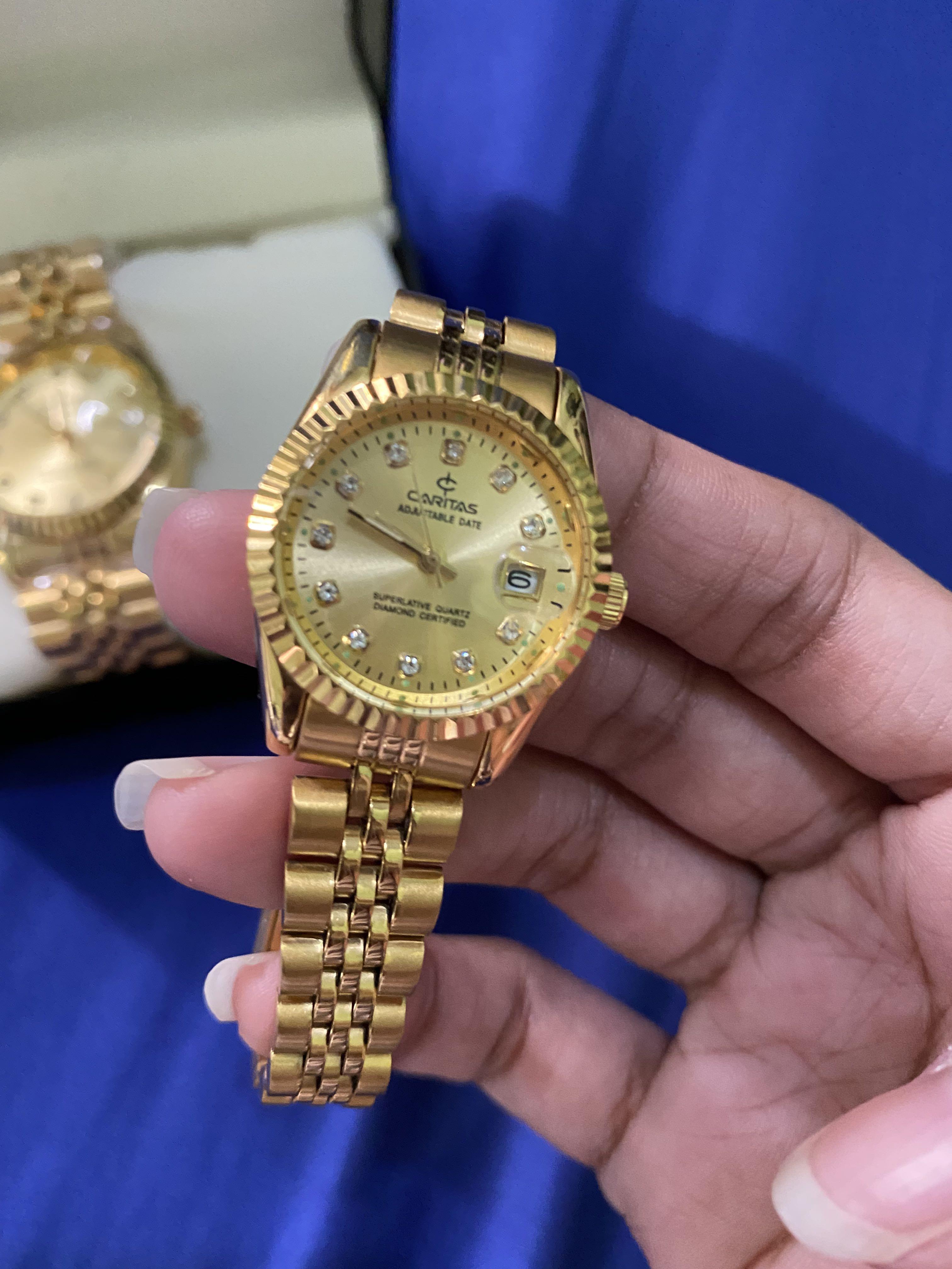 Caritas diamond on sale watch automatic