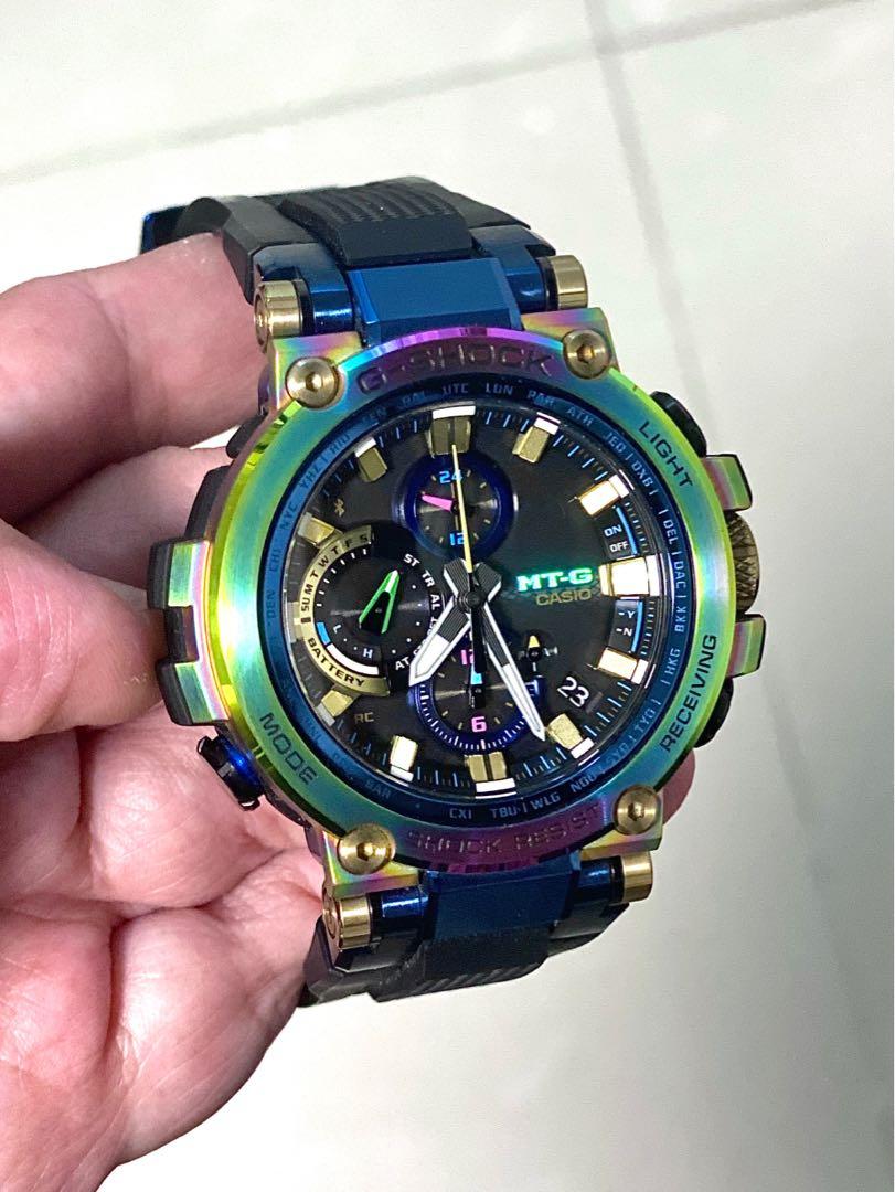 Casio G Shock Limited Edition 20th Anniversary MT G model MTG B1000RB Lunar Rainbow lightly used