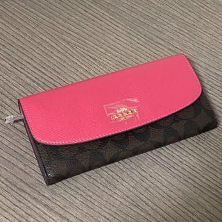 Coach Signature Coated Canvas Leather Long Wallet (Brand New | Authentic)
