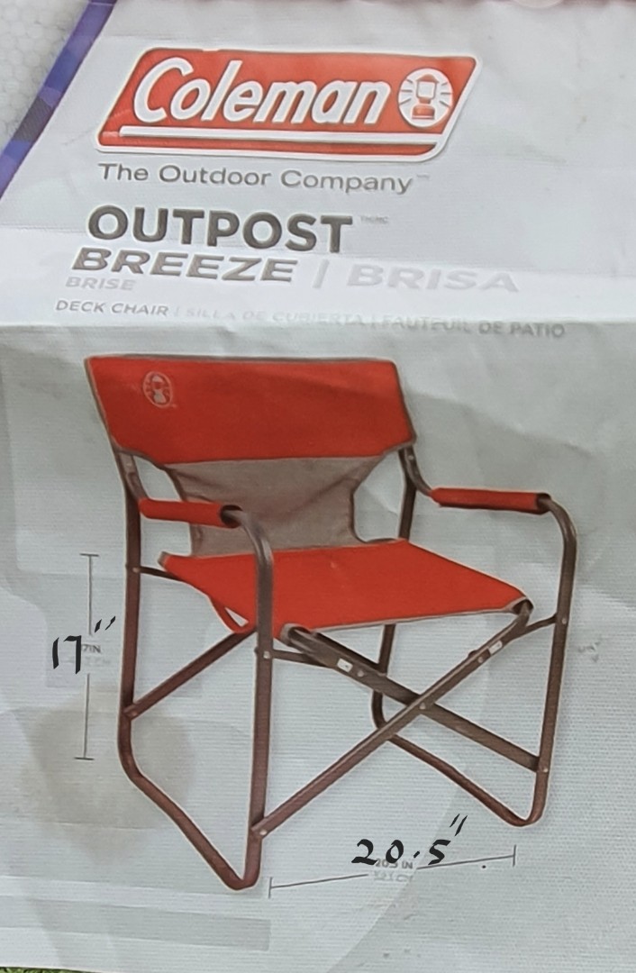Coleman outpost breeze discount folding deck chair