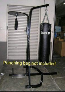 Dual station punching bag stand