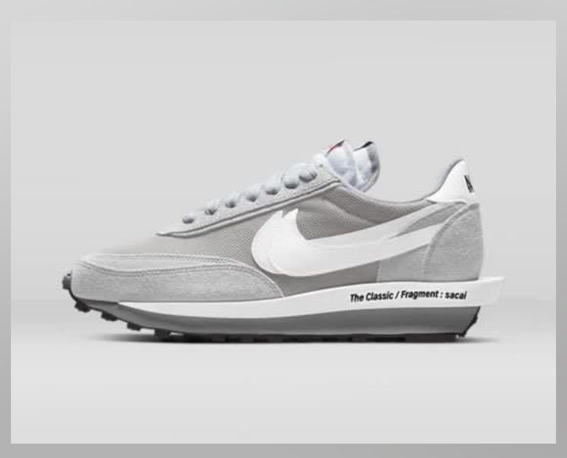 fragment design x sacai x Nike 灰色US 9, 男裝, 鞋, 波鞋- Carousell