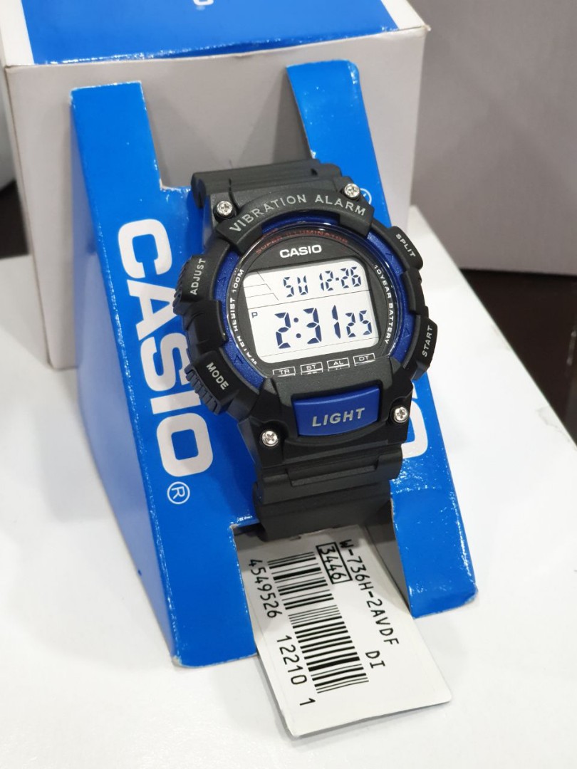 Hadiah Terbaik Untuk Suami Jam Casio Original W 736h 2a Men S Fashion Watches On Carousell