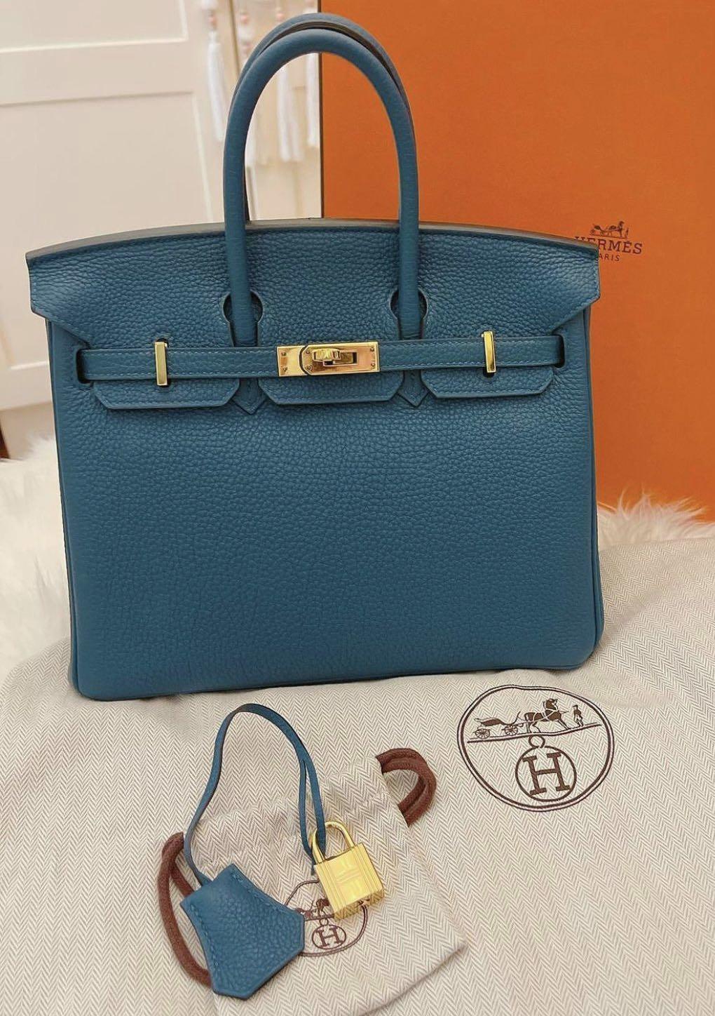 Hermes Birkin 25 🤩 Blue Cobalt Togo in GHW, Luxury, Bags & Wallets on  Carousell