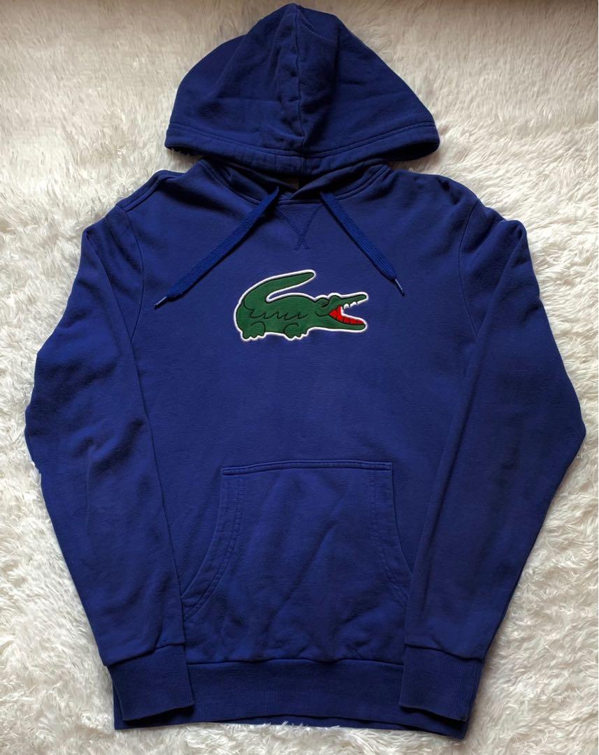 Royal blue lacoste hoodie on sale