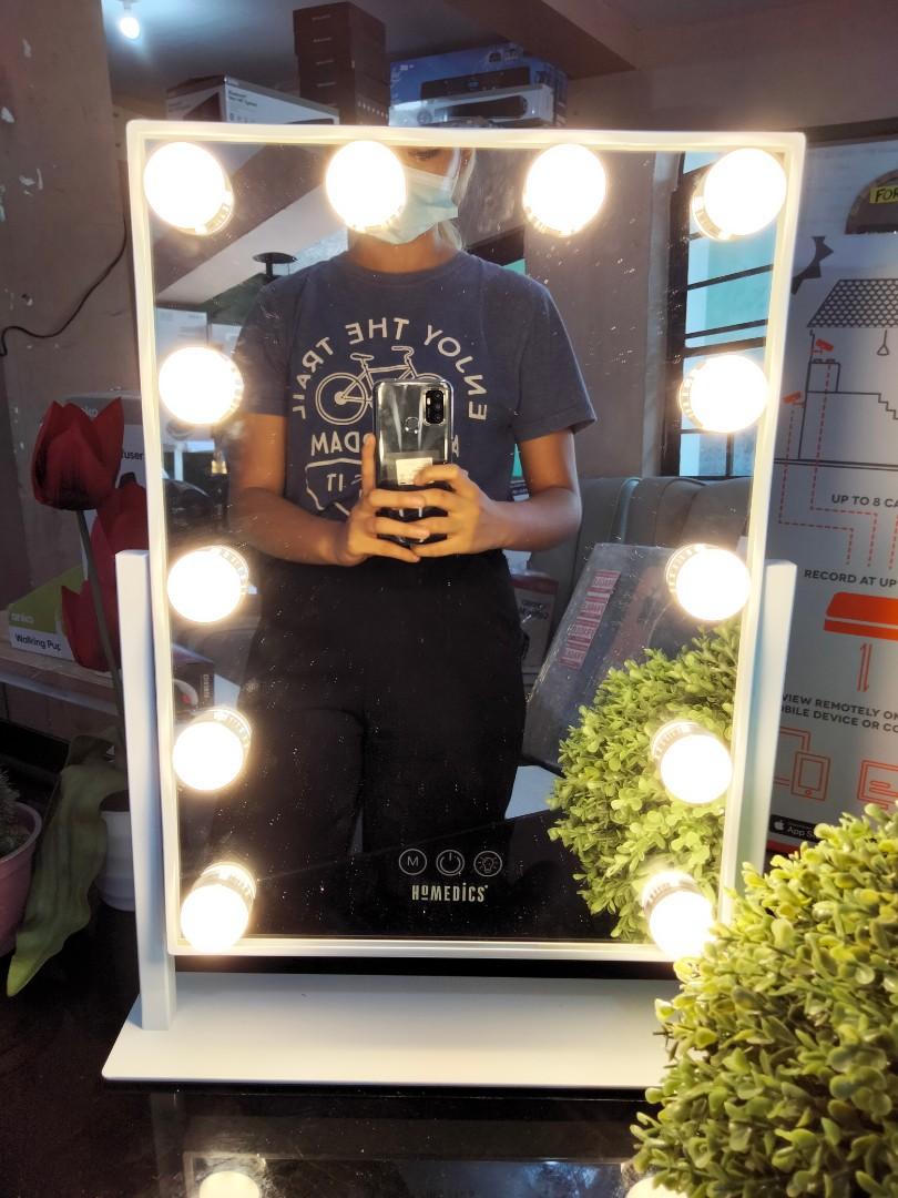 Illuminated Glamour Vanity Mirror Touch Screen, Furniture & Home Living