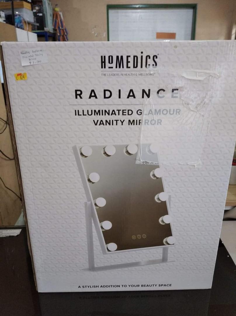 Illuminated Glamour Vanity Mirror Touch Screen, Furniture & Home Living