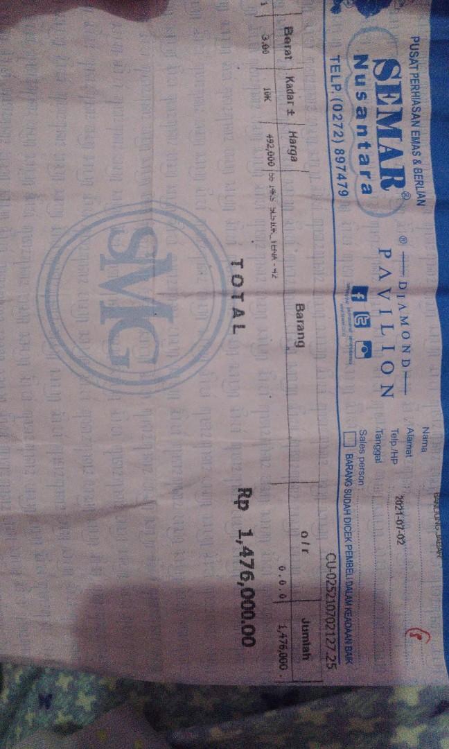 Kalung emas toko semar nusantara