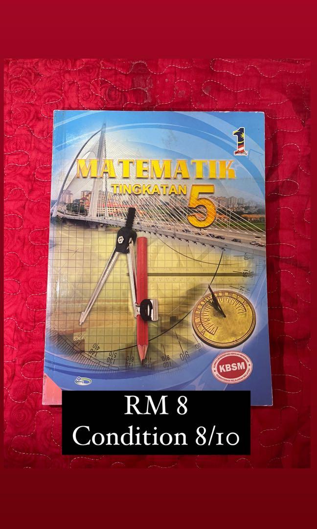 BUKU TEKS KBSM MATEMATIK TINGKATAN 5, Hobbies & Toys, Books & Magazines