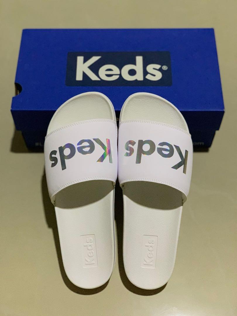 Keds slides, Women's Fashion, Footwear, Sandals on Carousell