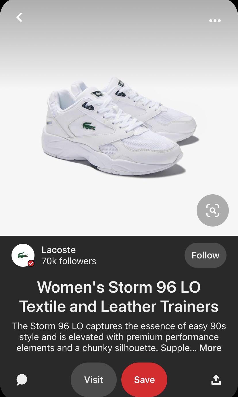 Lacoste chunky trainers top