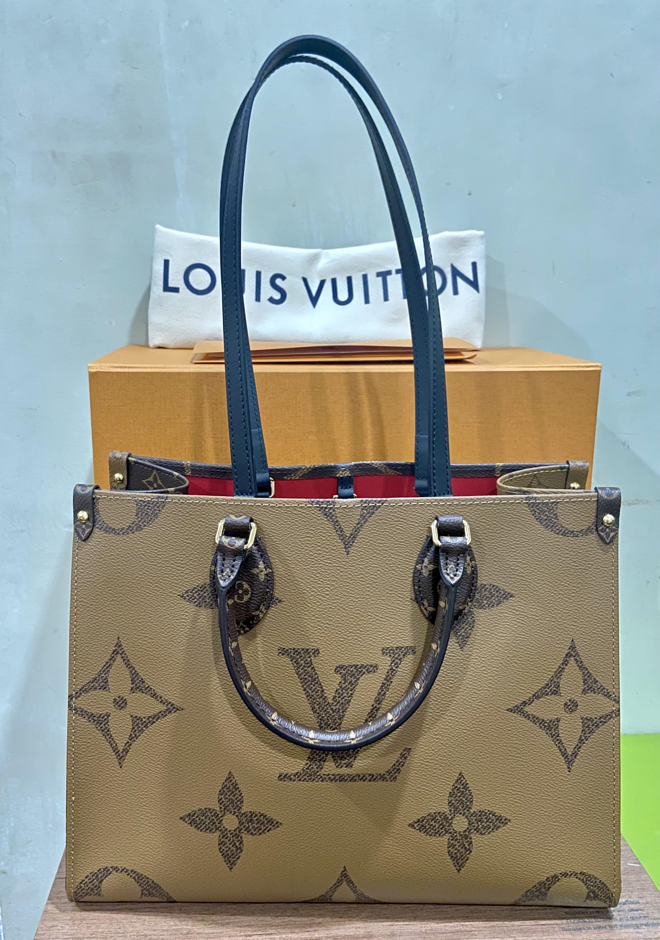 LV On The Go MM Reverse Monogram 2021, Luxury, Bags & Wallets on