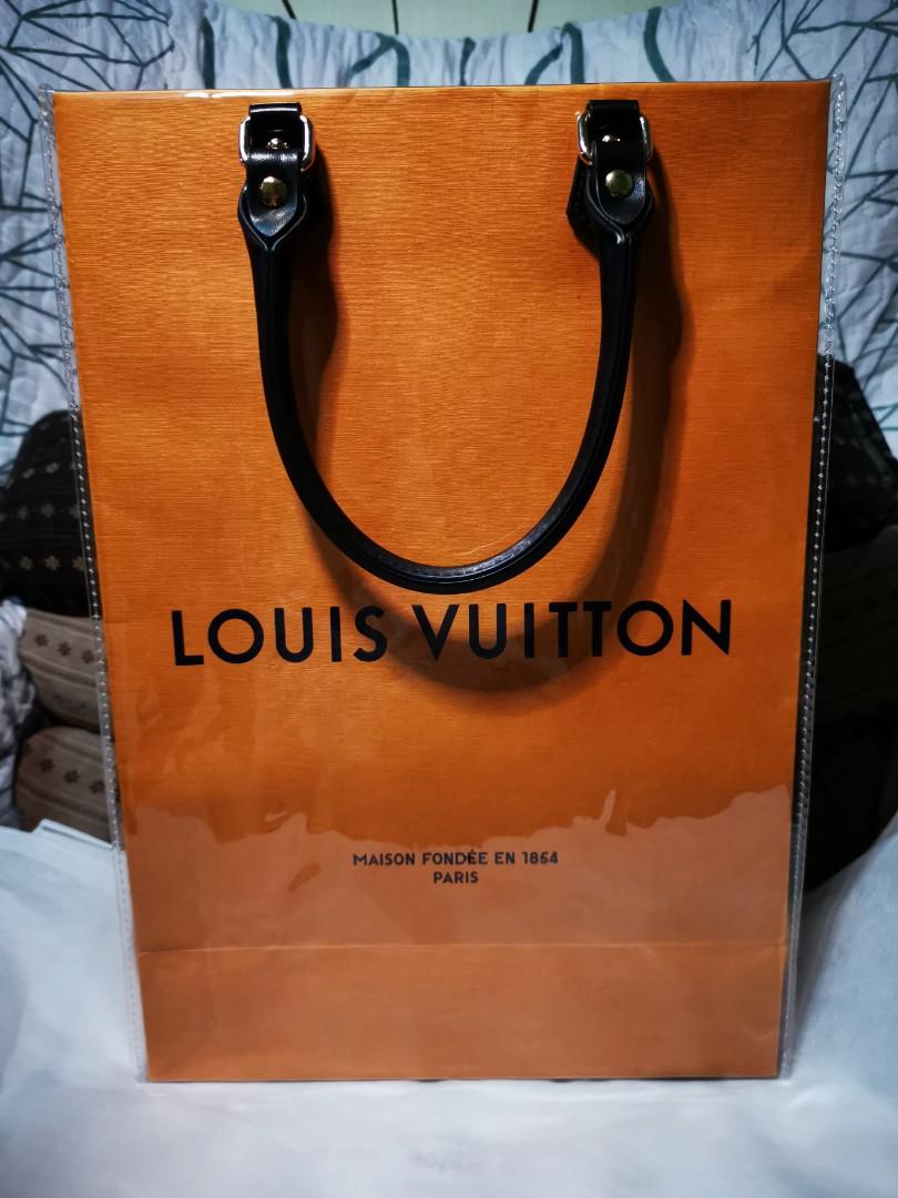 Authentic LOUIS VUITTON Shopping Paper Bag 19.25x16x9.25”