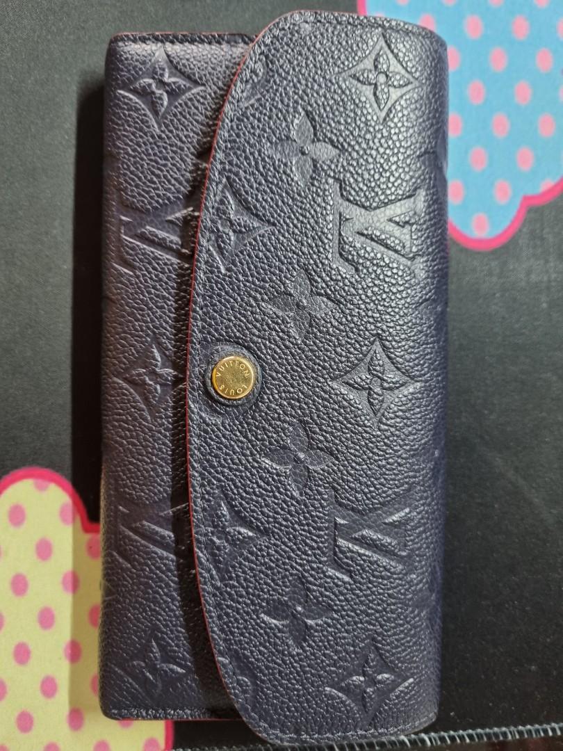 Louis Vuitton Women's Navy & Red Monogram Empreinte Emilie Wallet