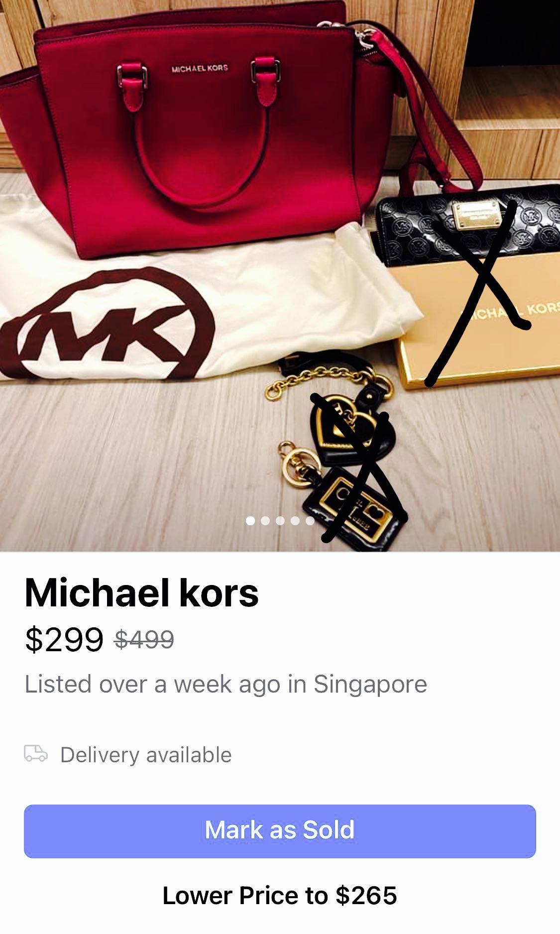 Michael Kors sling bag, Women's Fashion 